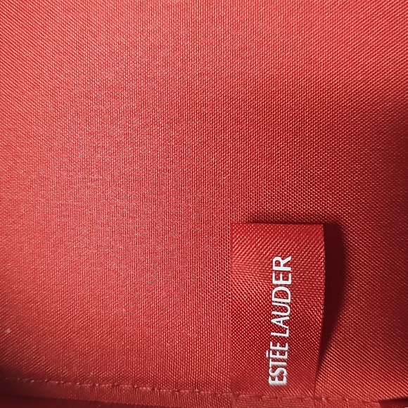 Estee Lauder Red Velvet Cosmetic Bag with Bow - Picture 8 of 8
